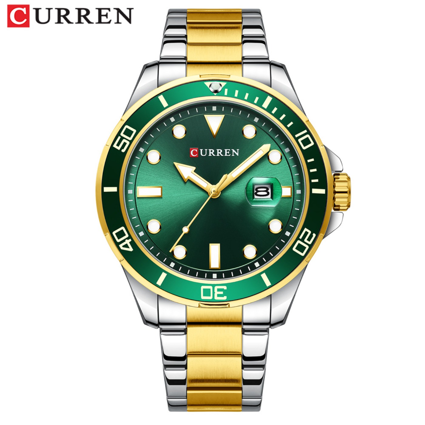 Luxury Watch Men - CURREN Nuova Serie Green Water Ghost,
