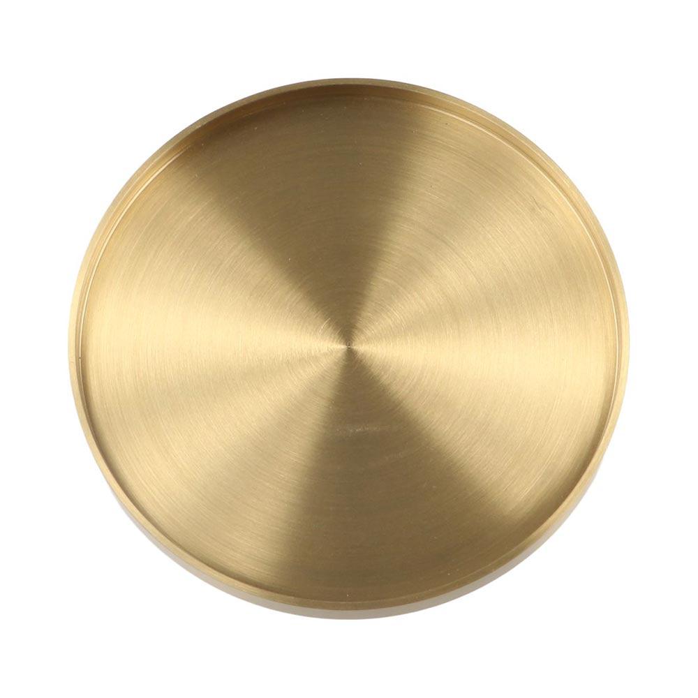 Marble Coaster Set - Sottobicchieri Rotondi in Ottone per Centrotavola,