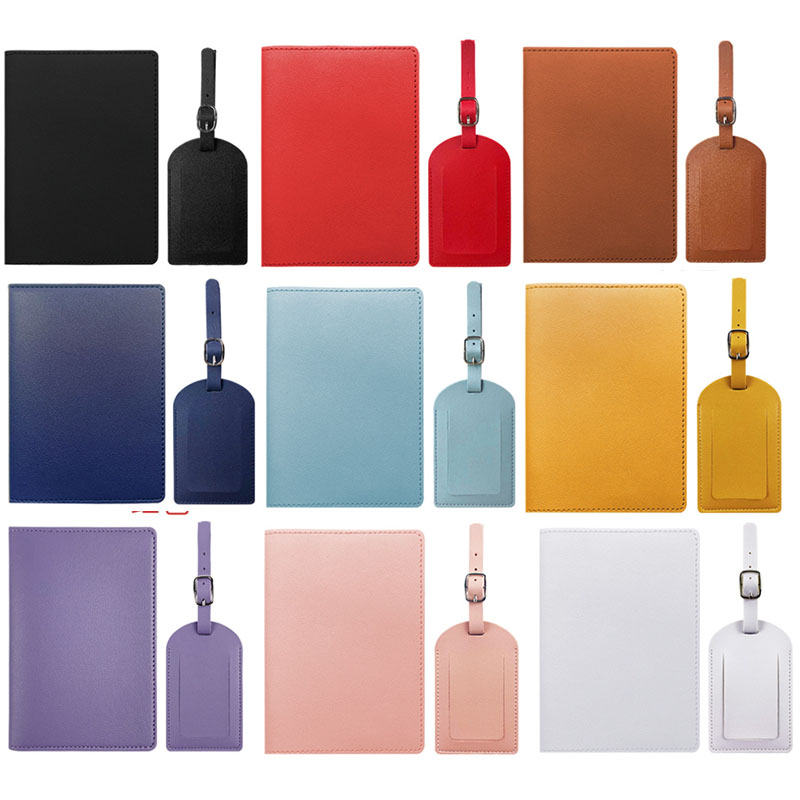 Travel Luggage Set - Custodia per passaporto in PU da