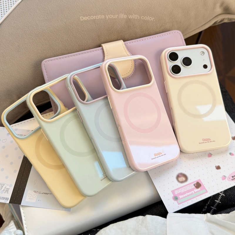Premium Cigar Case - Custodia Magnetica Bicolore Carina per iPhone