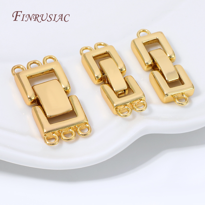 Gold Plated Jewelry - Chiusura a più fili placcata oro
