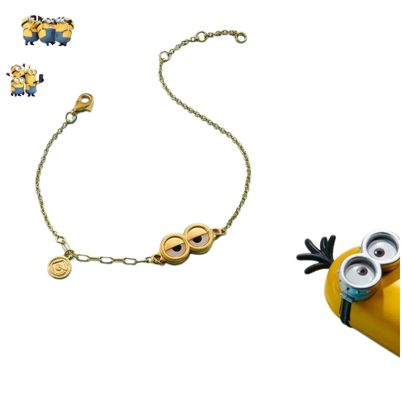 Gold Plated Jewelry - Bracciale in Oro Serie Minions -