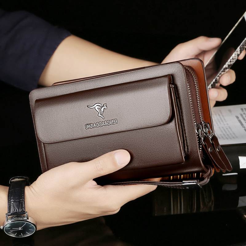 Leather Wallet Men - Portafogli da Uomo alla Moda, Porta