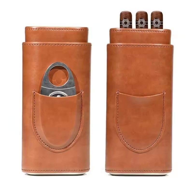 Premium Cigar Case - Custodia per sigari in pelle Custodia