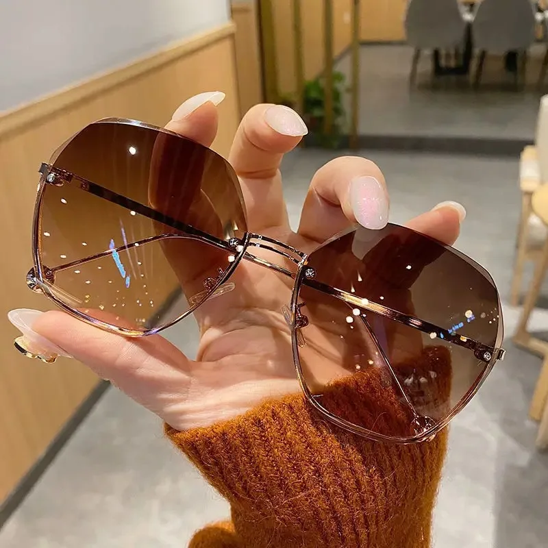 Designer Sunglasses - Occhiali da sole in metallo poligonale