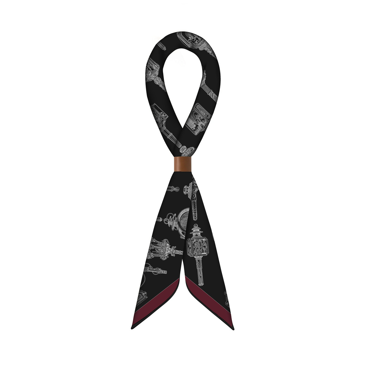 Cashmere Scarf - Sciarpa Nera di Lusso in Seta