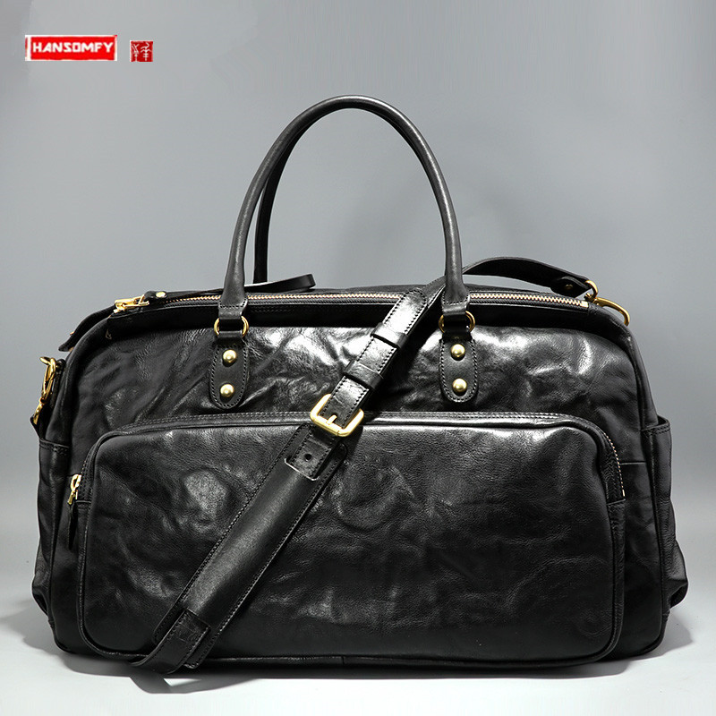 Leather Briefcase - Nuova Borsa da Viaggio per Uomo