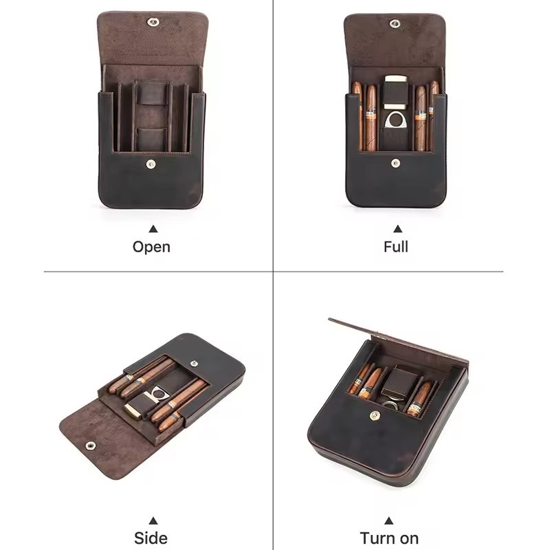 Astuccio portatile per sigari, - Premium Cigar Case recensione e prezzo