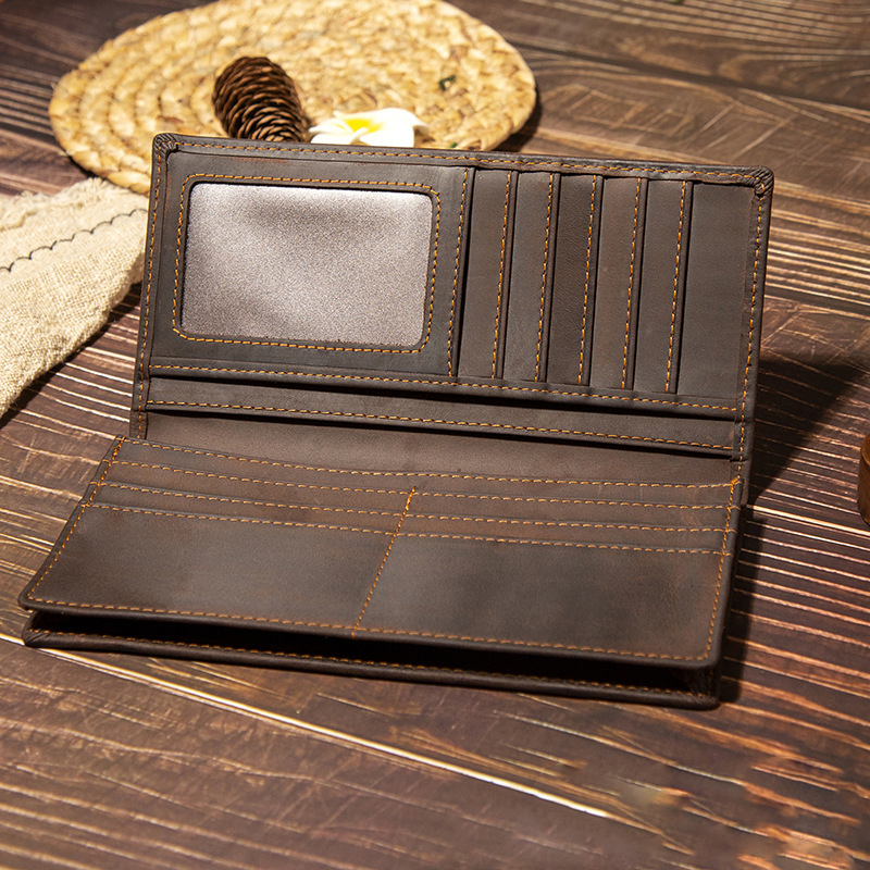 Portafoglio Lungo da Uomo in V - Leather Wallet Men recensione e prezzo
