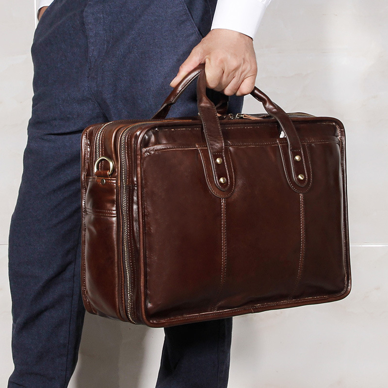 Borsa da lavoro in pelle di va - Leather Briefcase recensione e prezzo