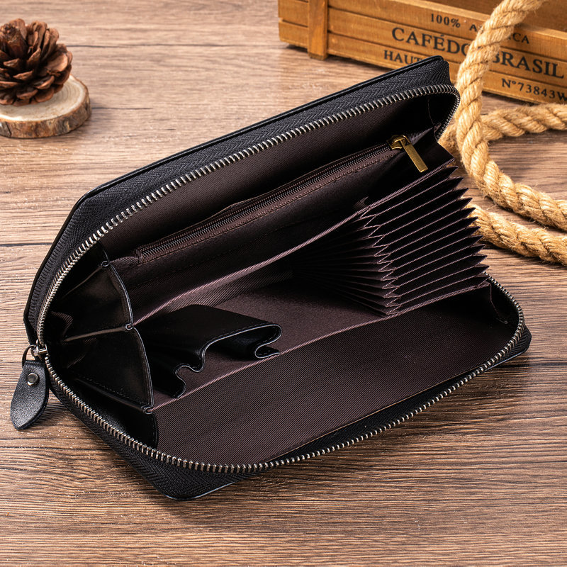 Nuovo Portafoglio Lungo da Uom - Leather Wallet Men recensione e prezzo