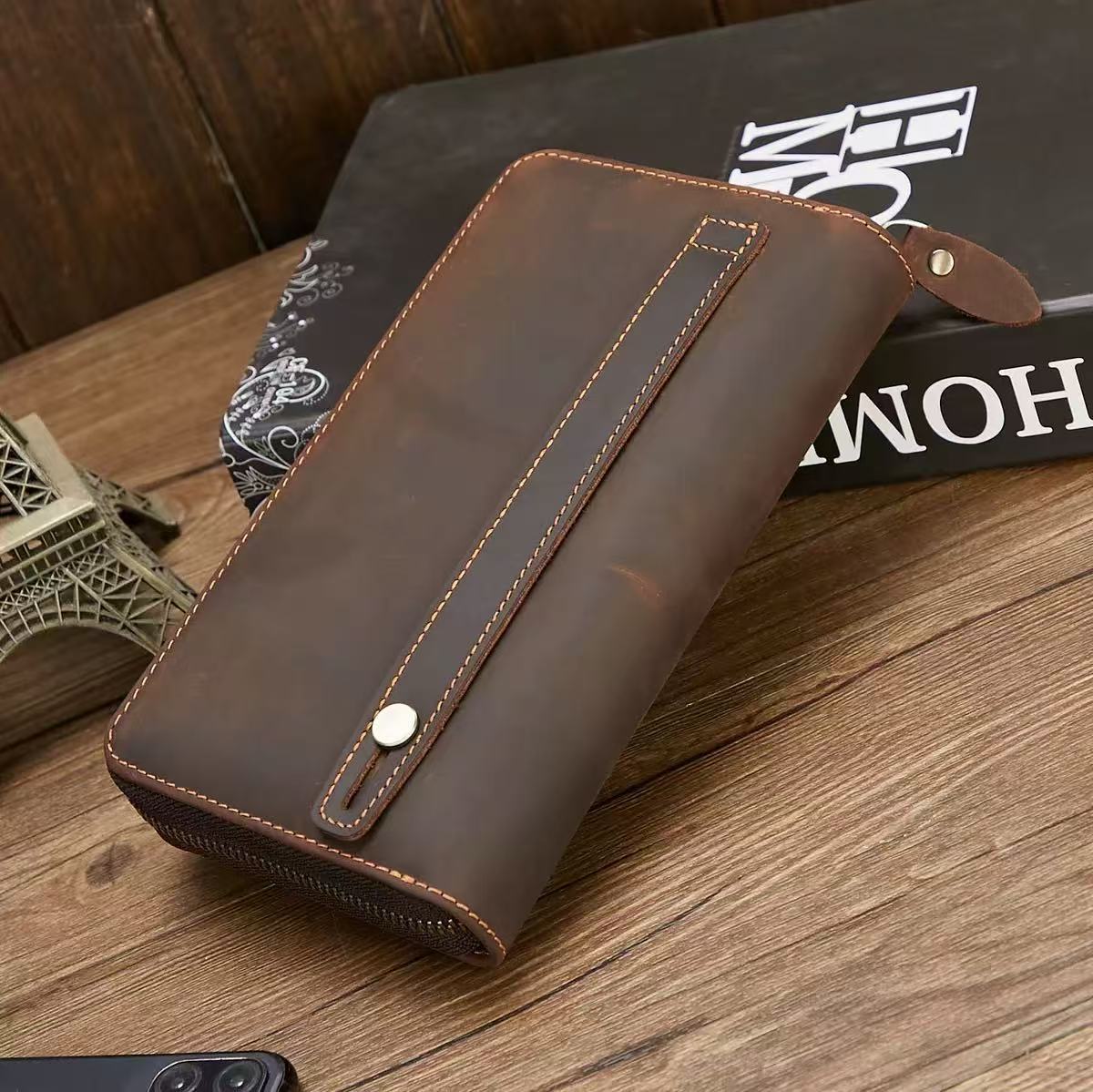 Nuovo Portafoglio Lungo da Uom - Leather Wallet Men recensione e prezzo